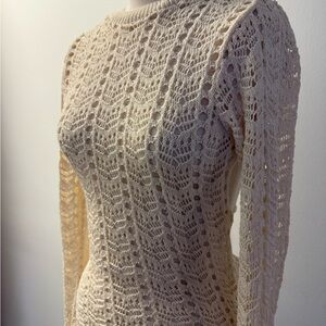 Nasty Gal Ivory Knit Sweater